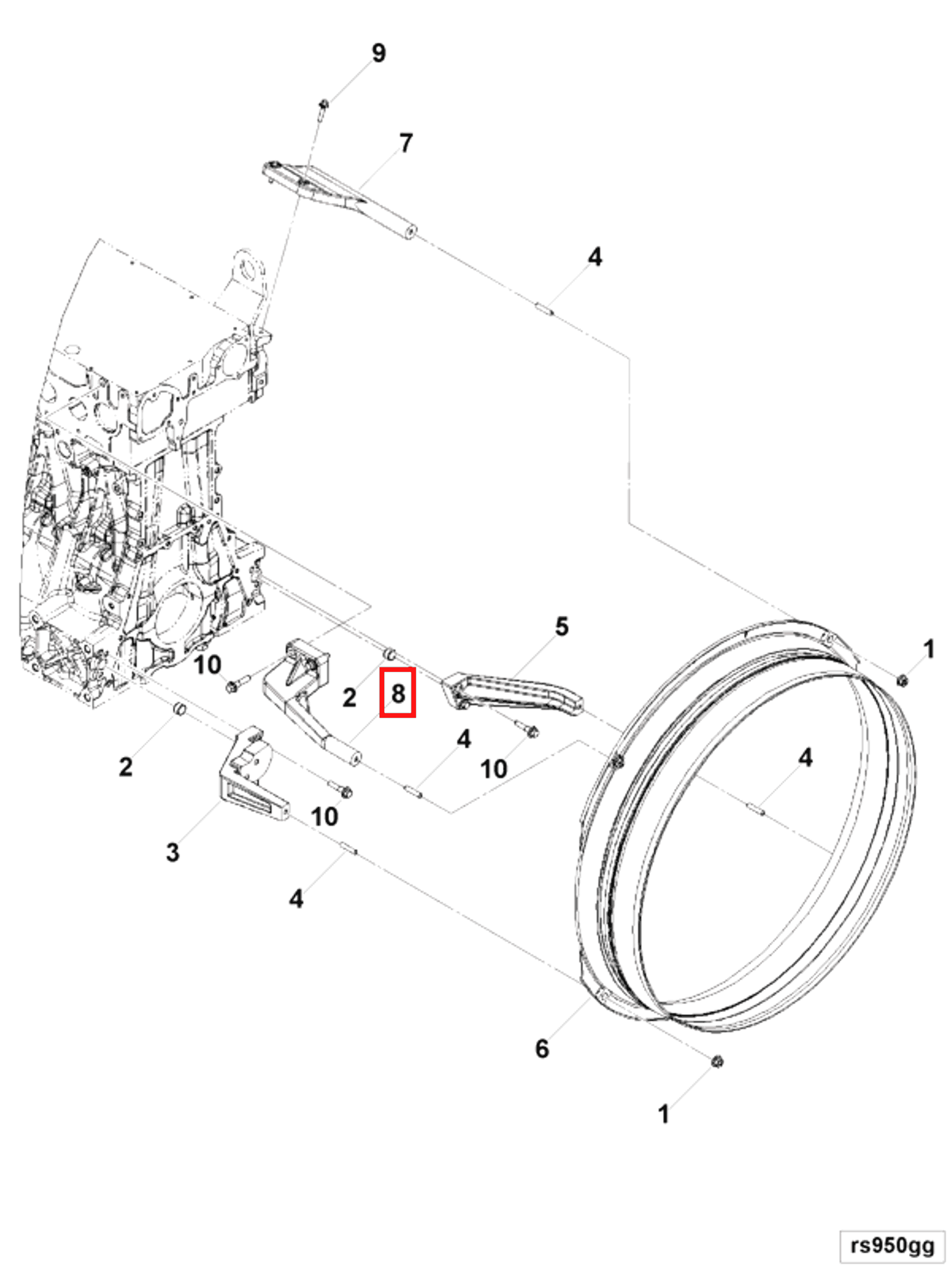 Engine | Cummins 3697373 | Engine Cooling Fan Shroud