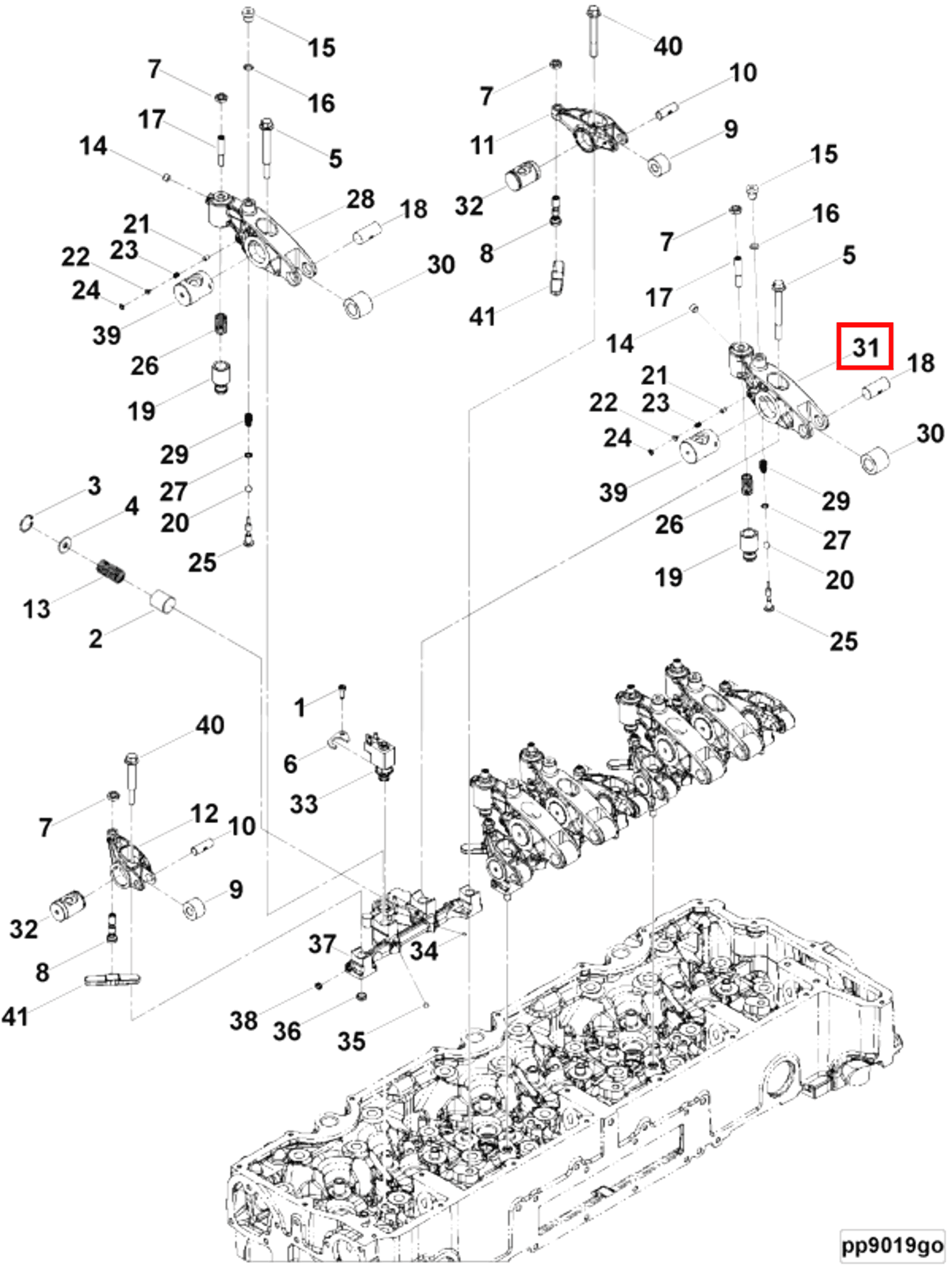Rocker | Cummins 3697534 | Rocker Lever