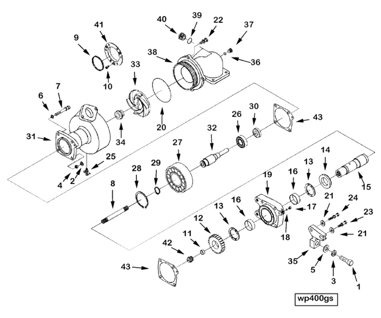 Water Pump | Cummins 3801195 | Water Pump Shaft