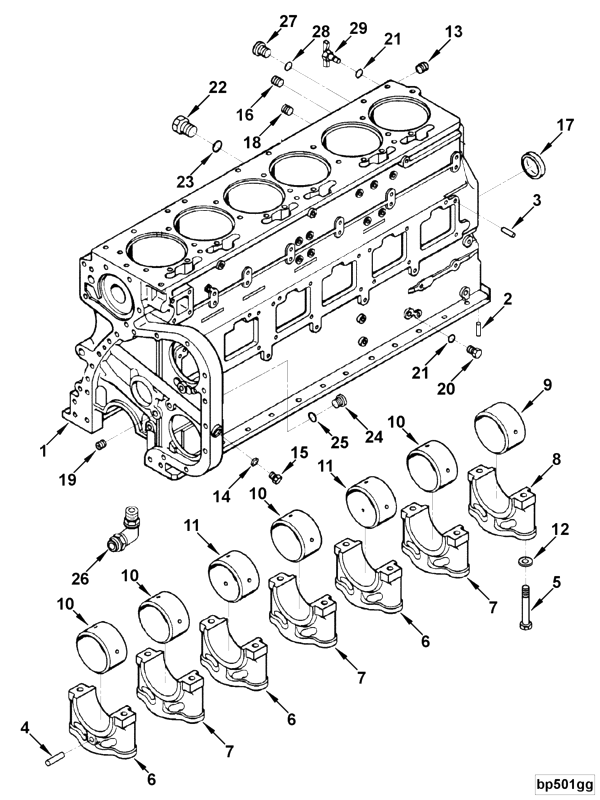 Cylinder Blok | Cummins 3801743