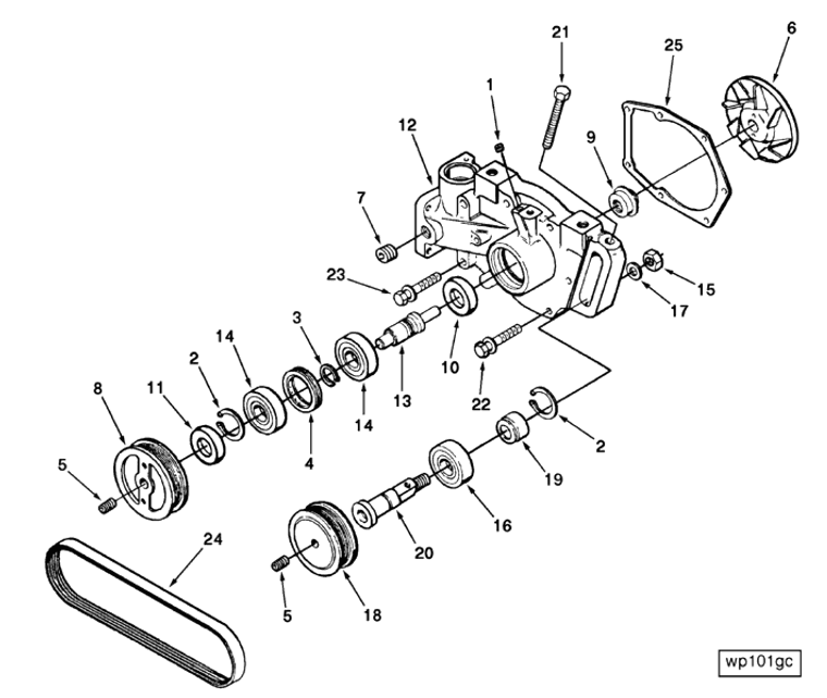 Water Pump | Cummins 3801784 | Water Pump Kit