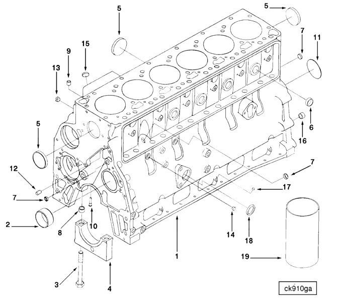 Cylinder Blok | Cummins 3802641 | Cylinder Block Hardware Kit