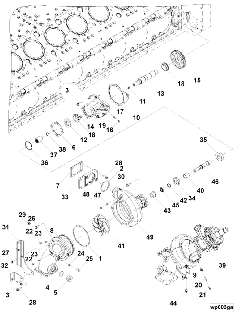 Water Pump | Cummins 3803284 | Water Pump Repair Kit