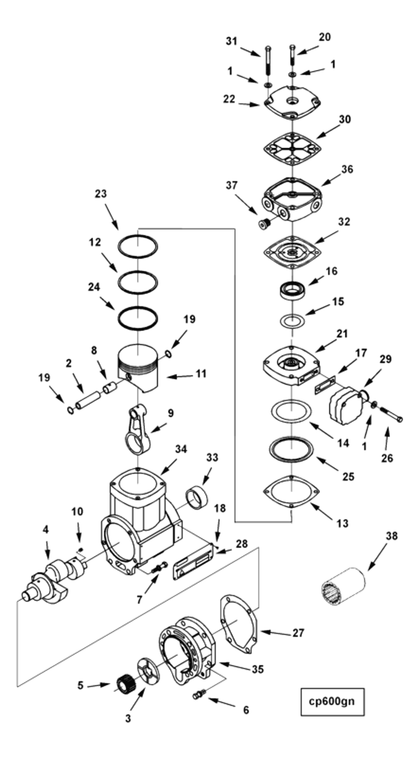Piston | Cummins 3803890 | Compressor Piston Kit
