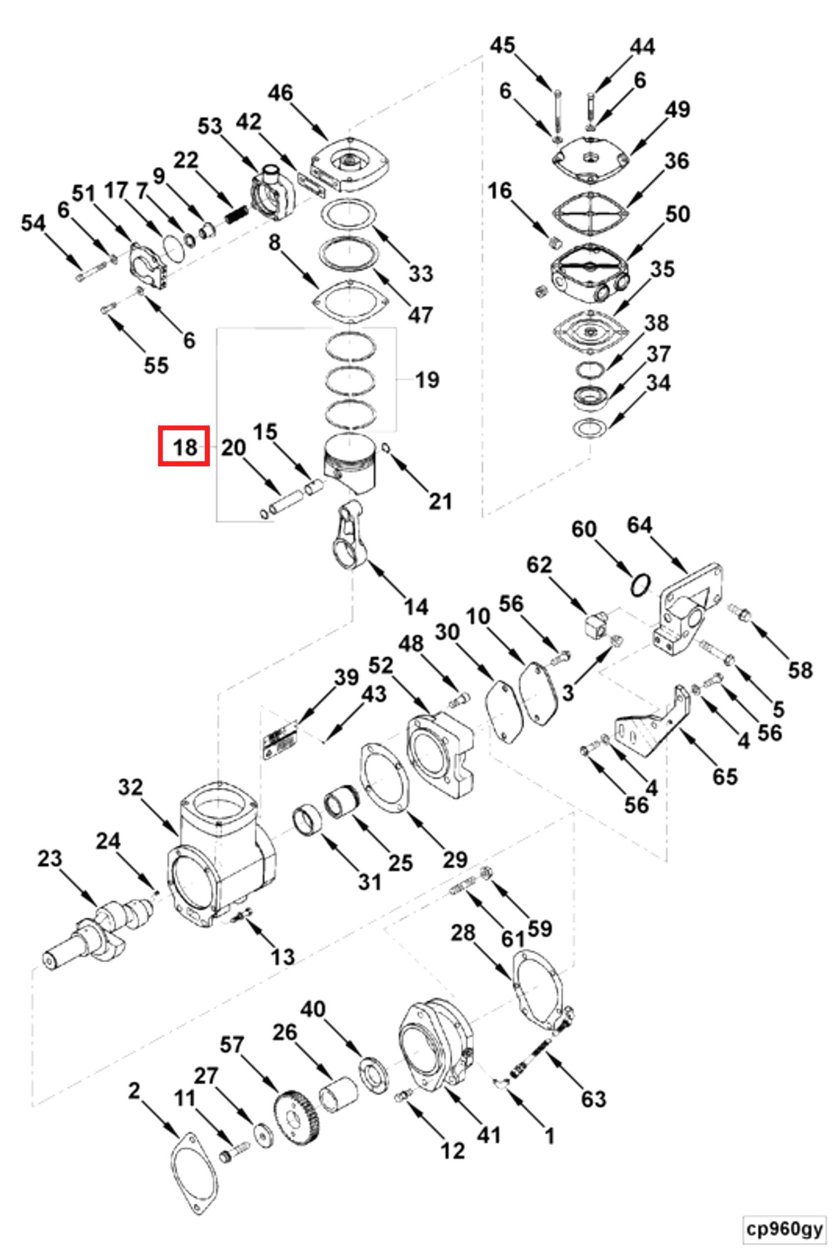 Piston | Cummins 3803933 | Compressor Piston Kit