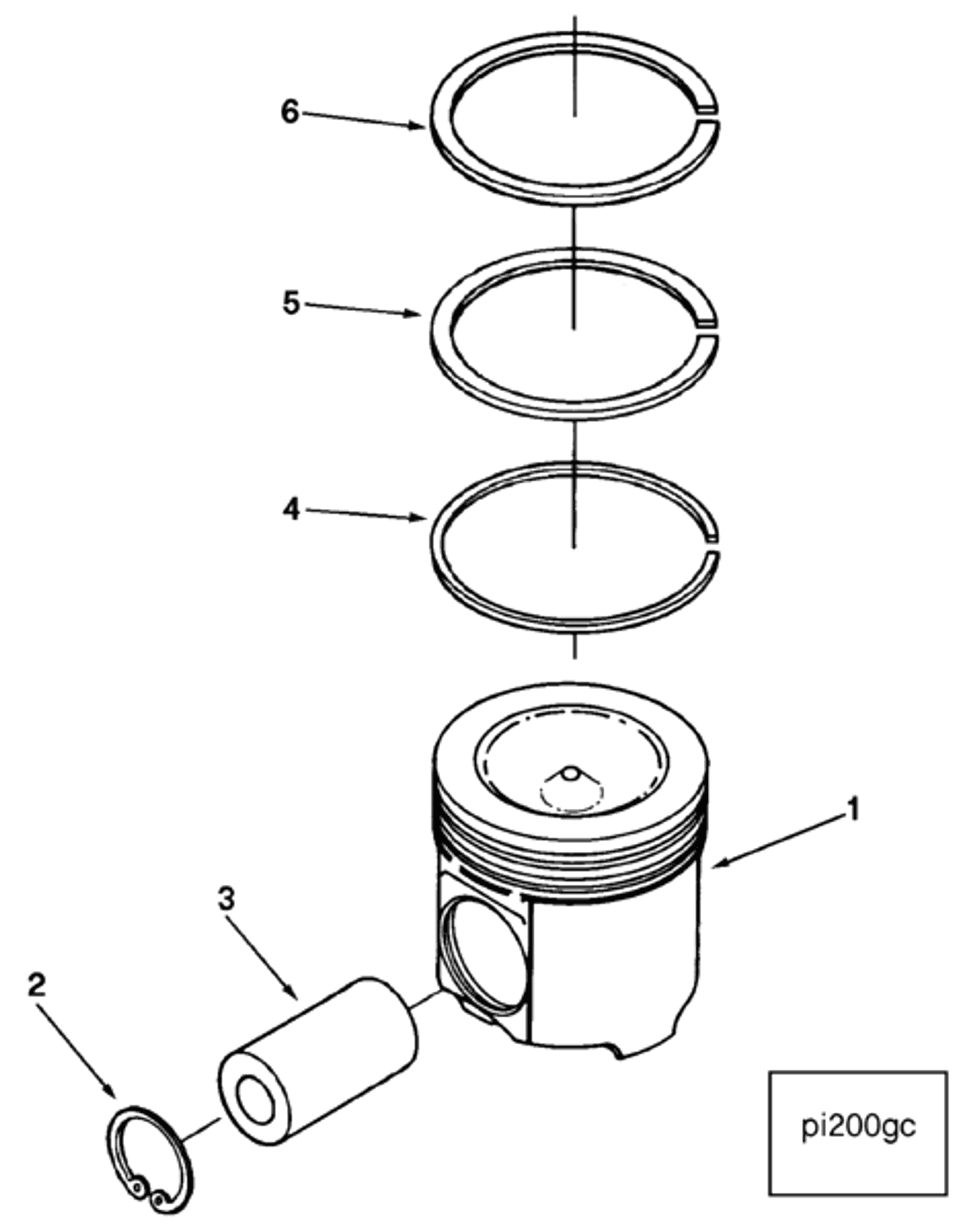 Piston | Cummins 3803961 | Piston Ring Set