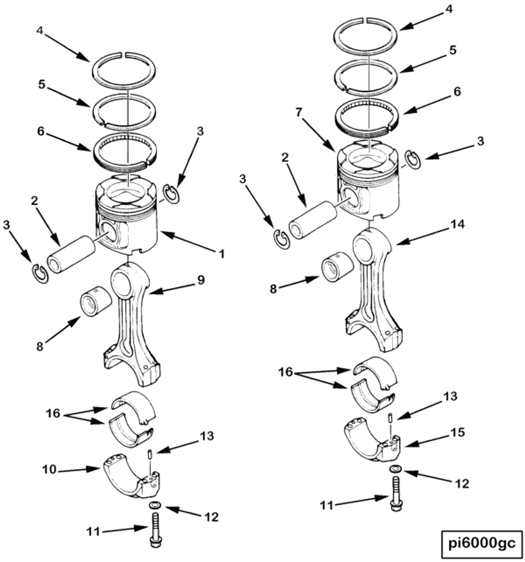 Piston | Cummins 3804708 | Piston Ring Set