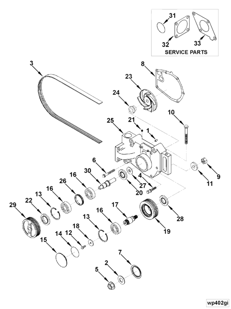 Water Pump | Cummins 3804826 | Water Pump Kit