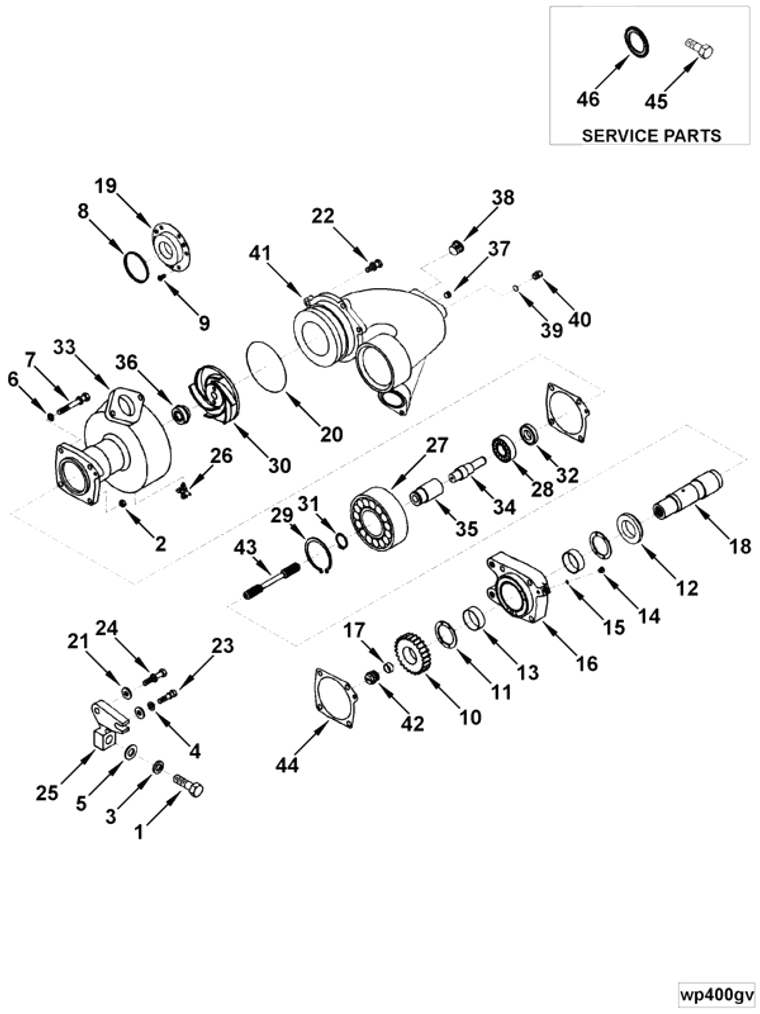 Water Pump | Cummins 3806279 | Water Pump Shaft