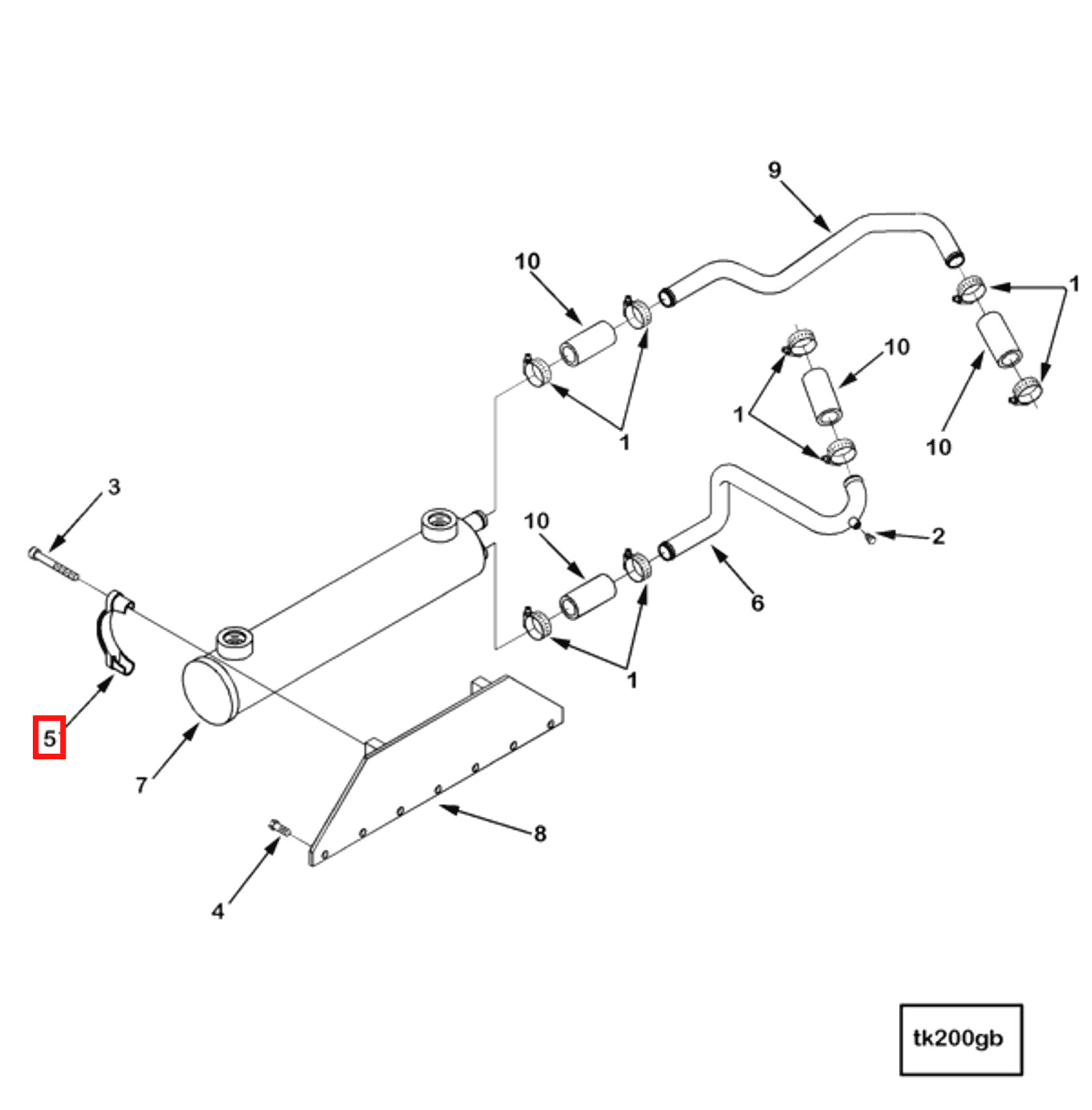 Retainer | Cummins 3820160 | Retaining Clamp