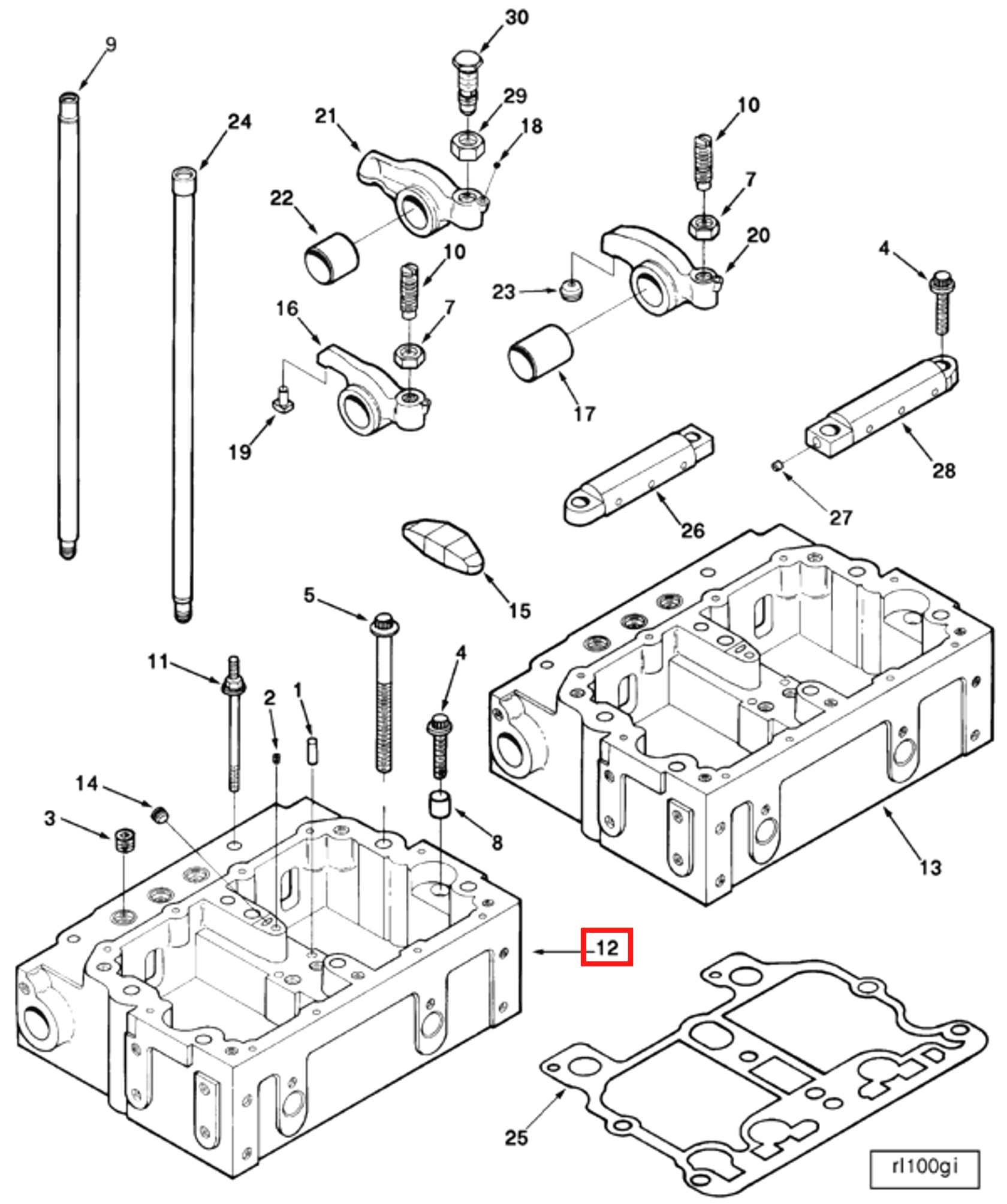 Rocker | Cummins 3865125 | Rocker Lever Housing