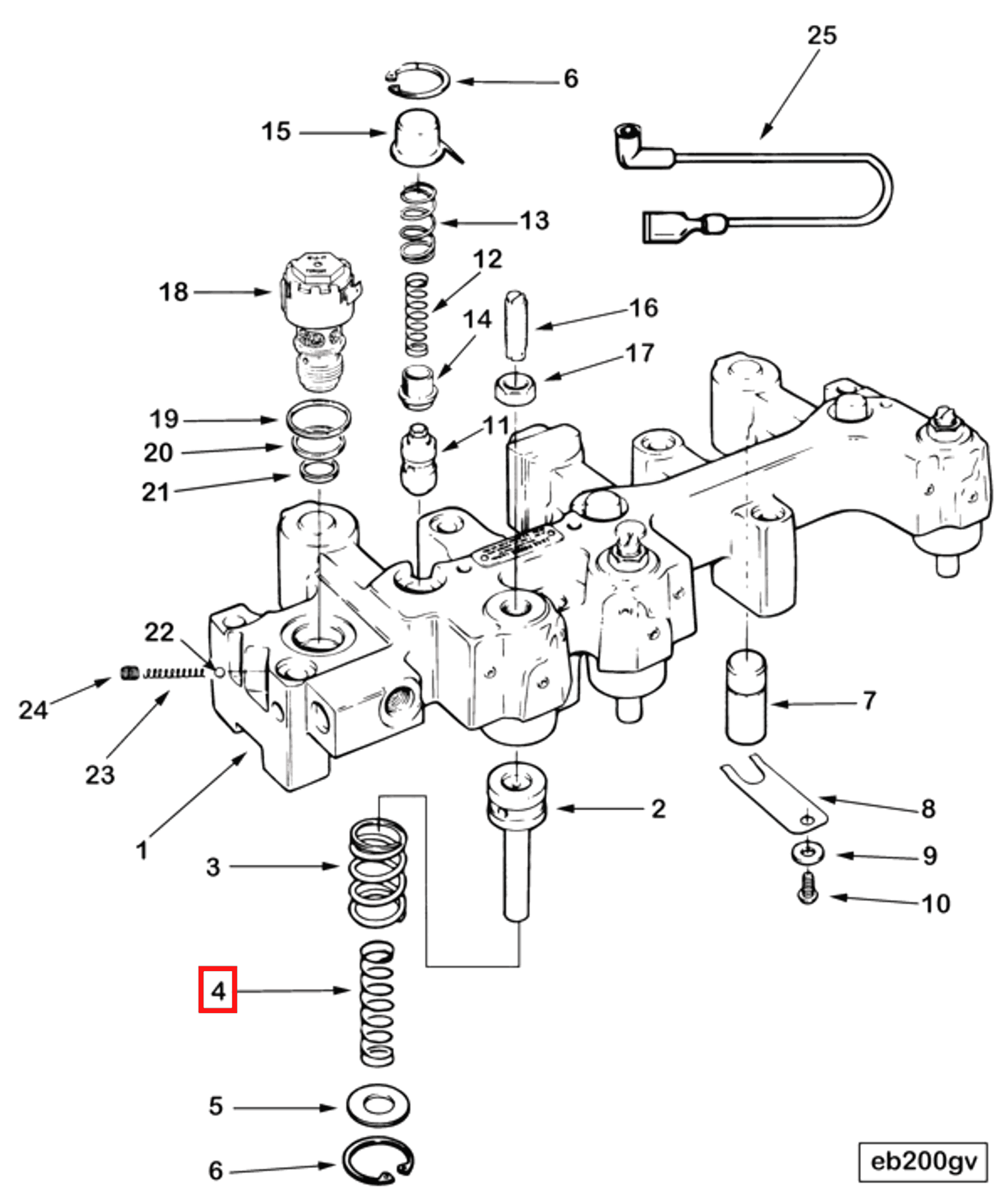 Piston | Cummins 3871352 | Inner Slave Piston Spring