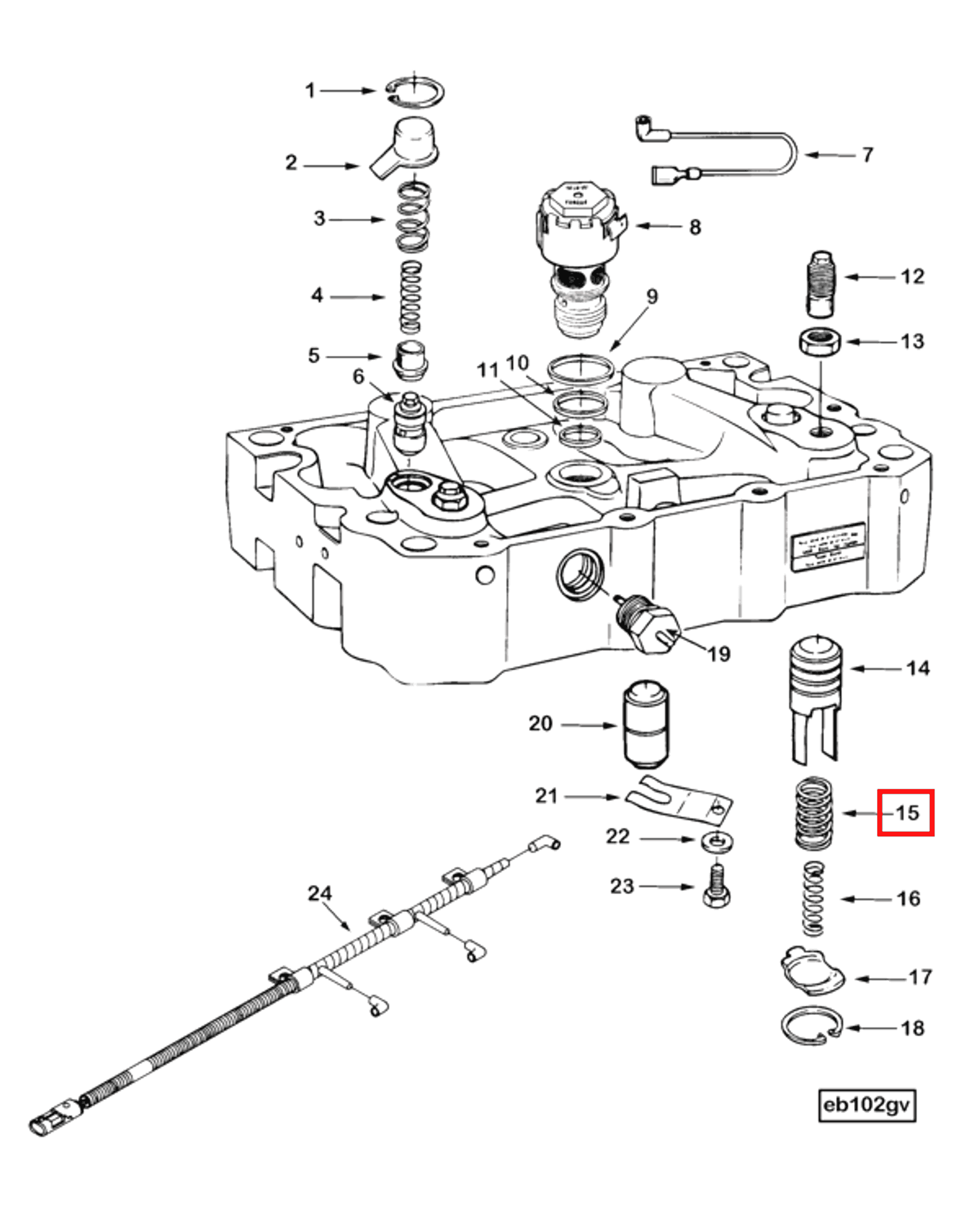Piston | Cummins 3871643 | Outer Slave Piston Spring
