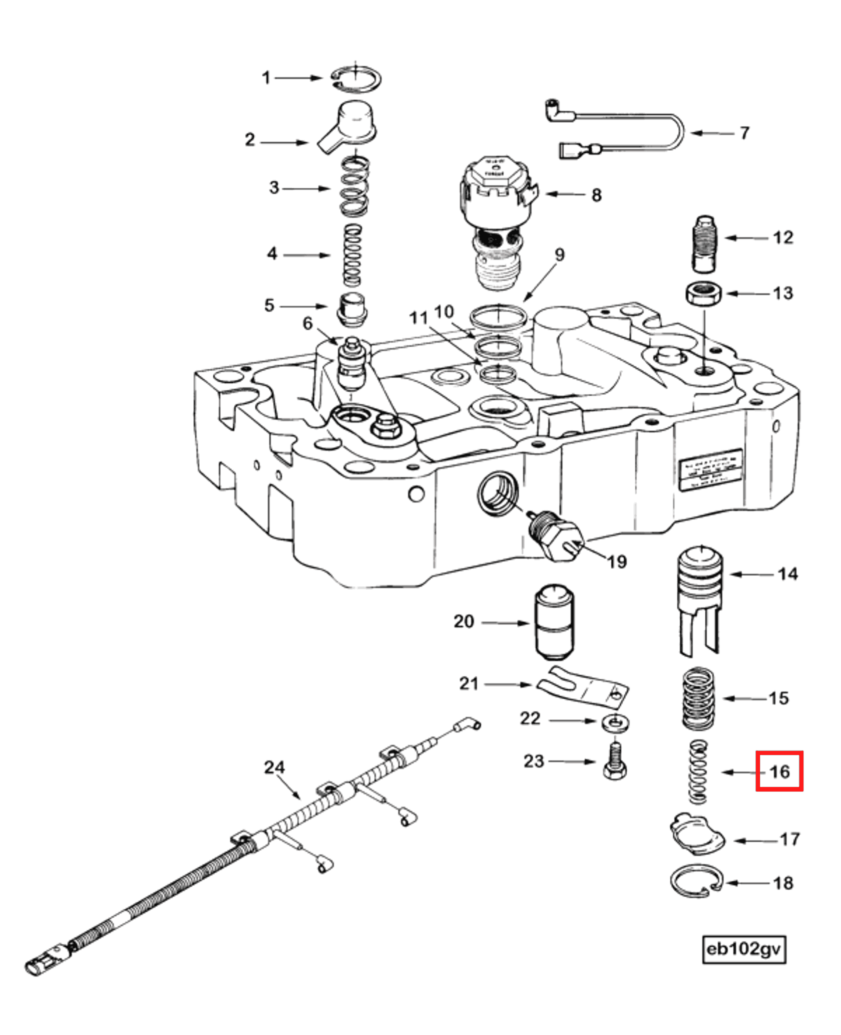 Piston | Cummins 3871644 | Inner Slave Piston Spring