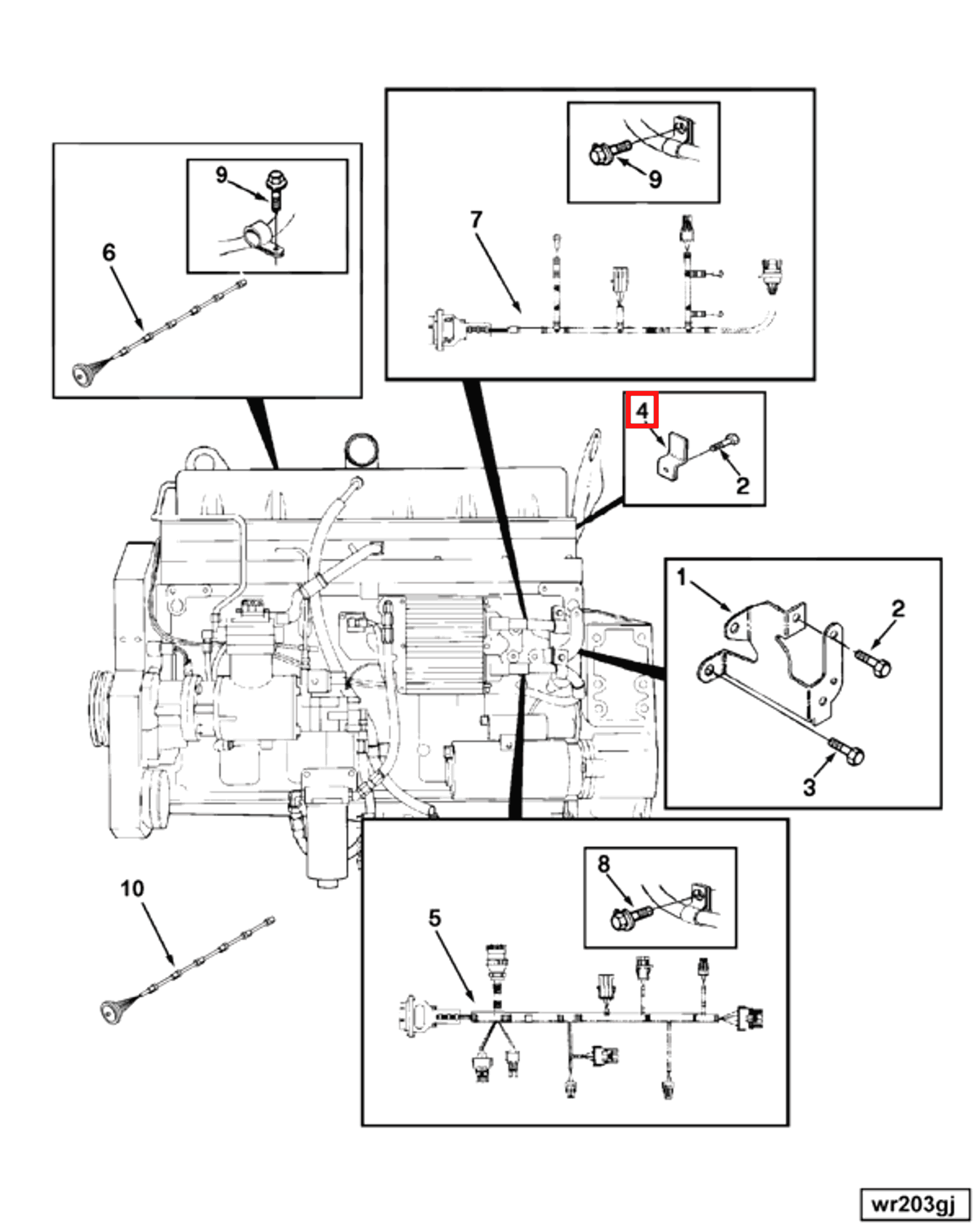 Retainer | Cummins 3883598 | Wire Retaining Clip