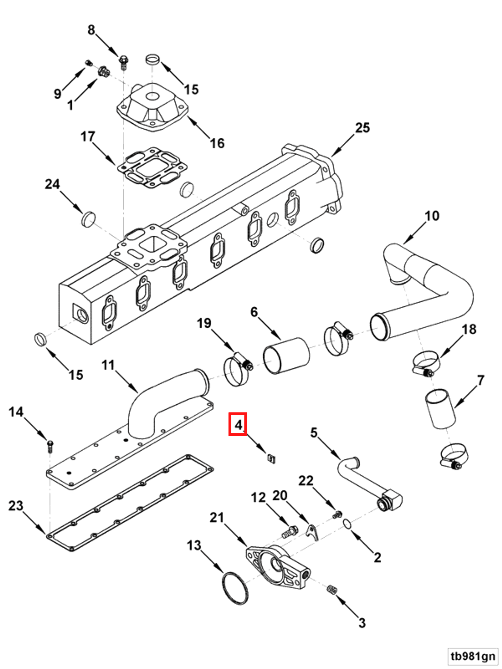Retainer | Cummins 3897037 | Retaining Clamp