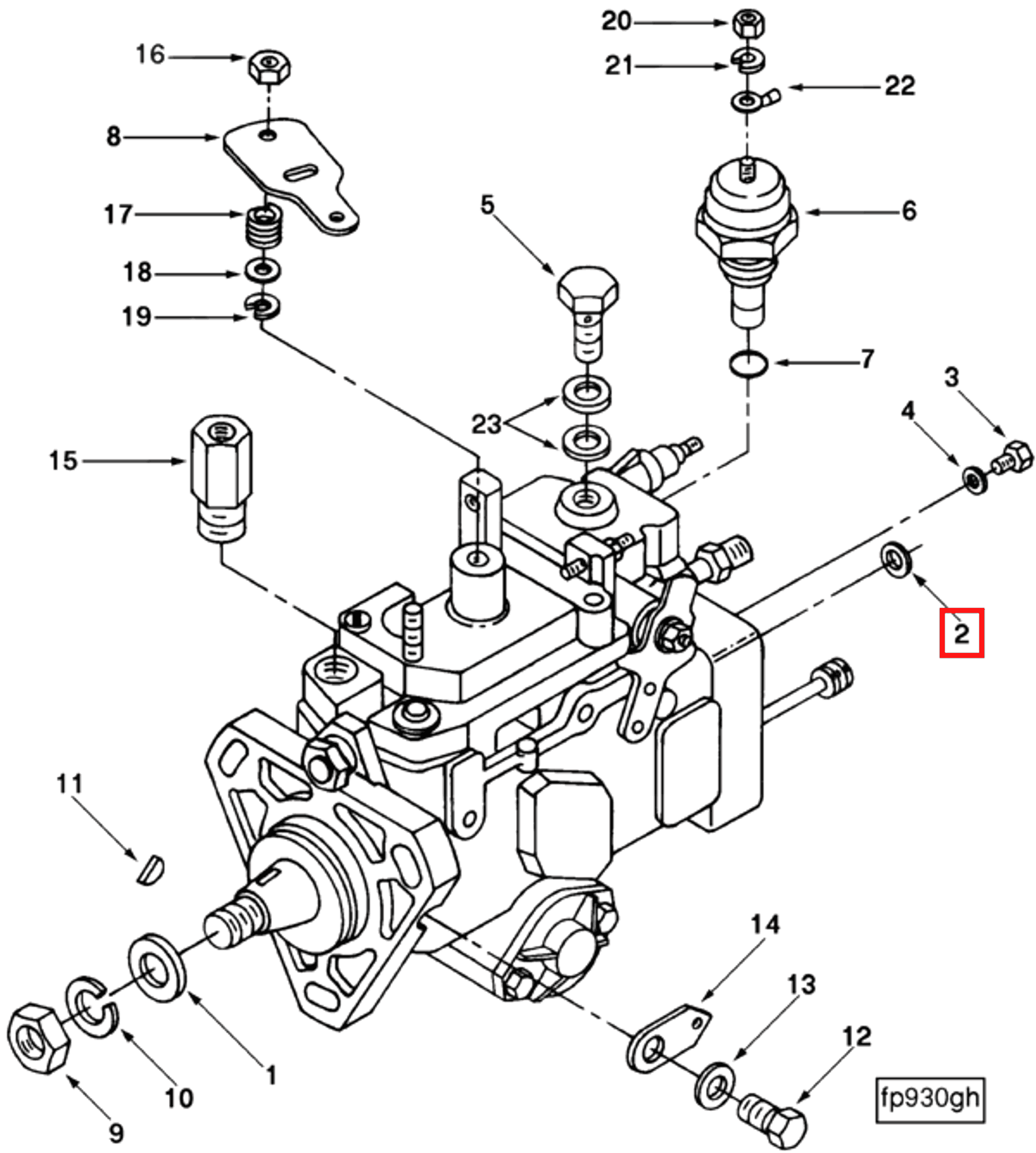 Gasket | Cummins 3903570 | Delivery Valve Gasket