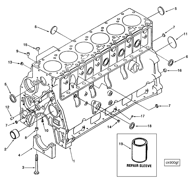 Cylinder Blok | Cummins 3905813 | Cylinder Block Hardware Kit