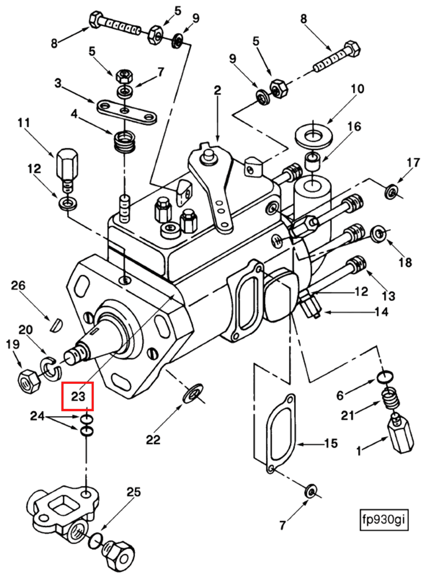 Gasket | Cummins 3907486 | Gasket