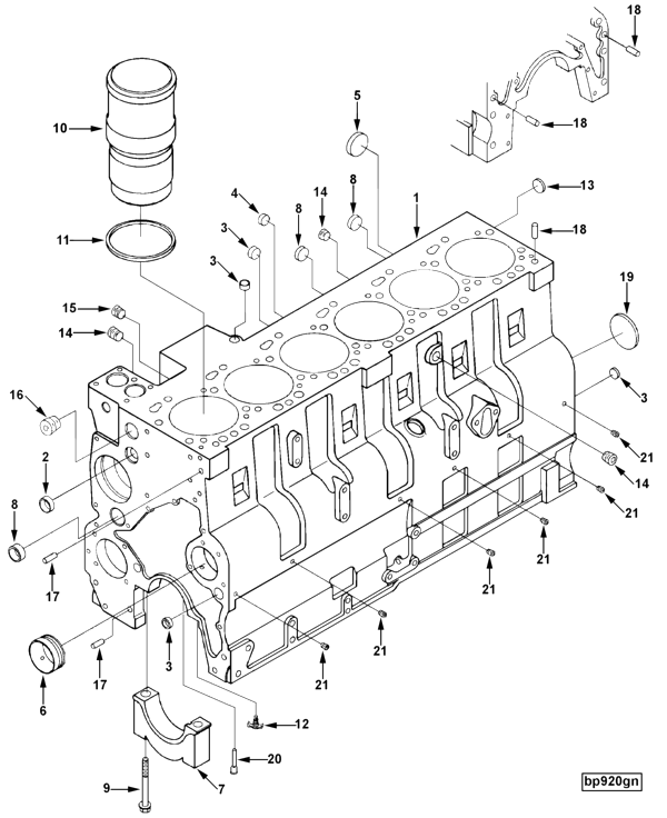 Cylinder Blok | Cummins 3909415 | Cylinder Block Kit
