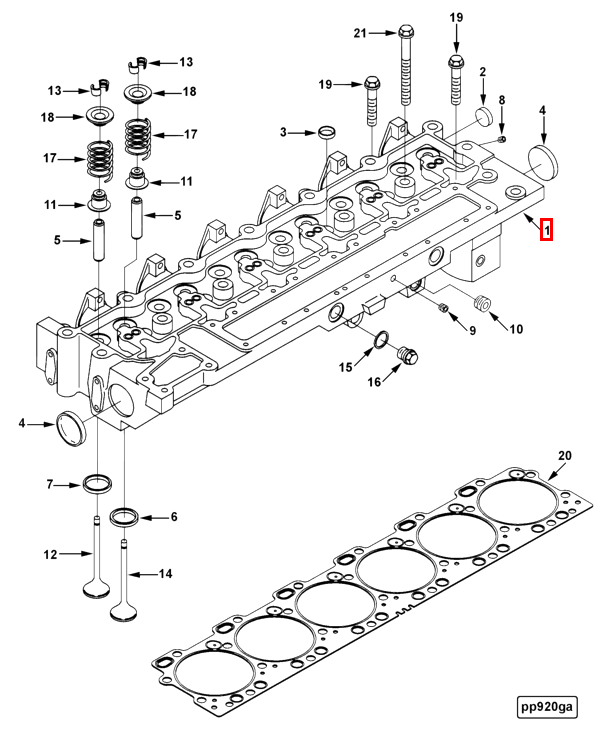 Cylinder Head | Cummins 3911286