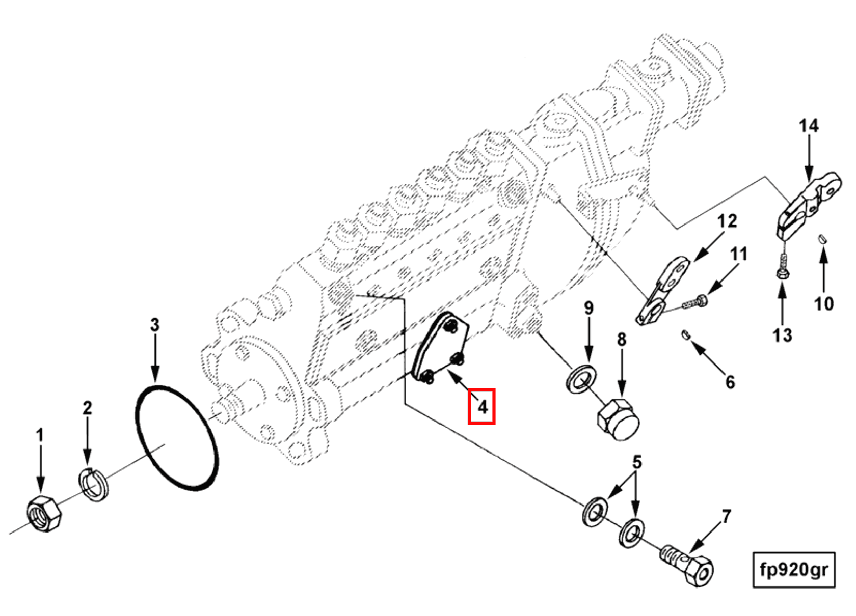 Gasket | Cummins 3912892 | Feed Pump Gasket