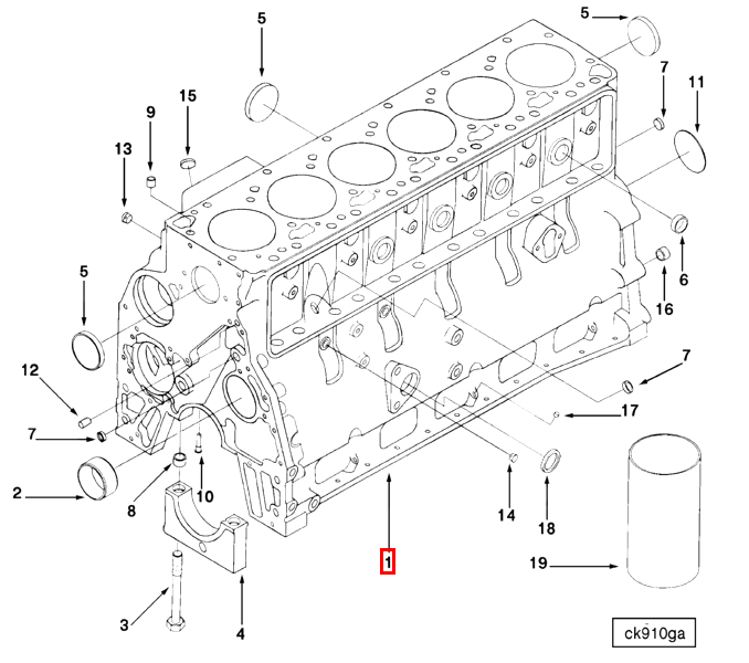 Cylinder Blok | Cummins 3916252