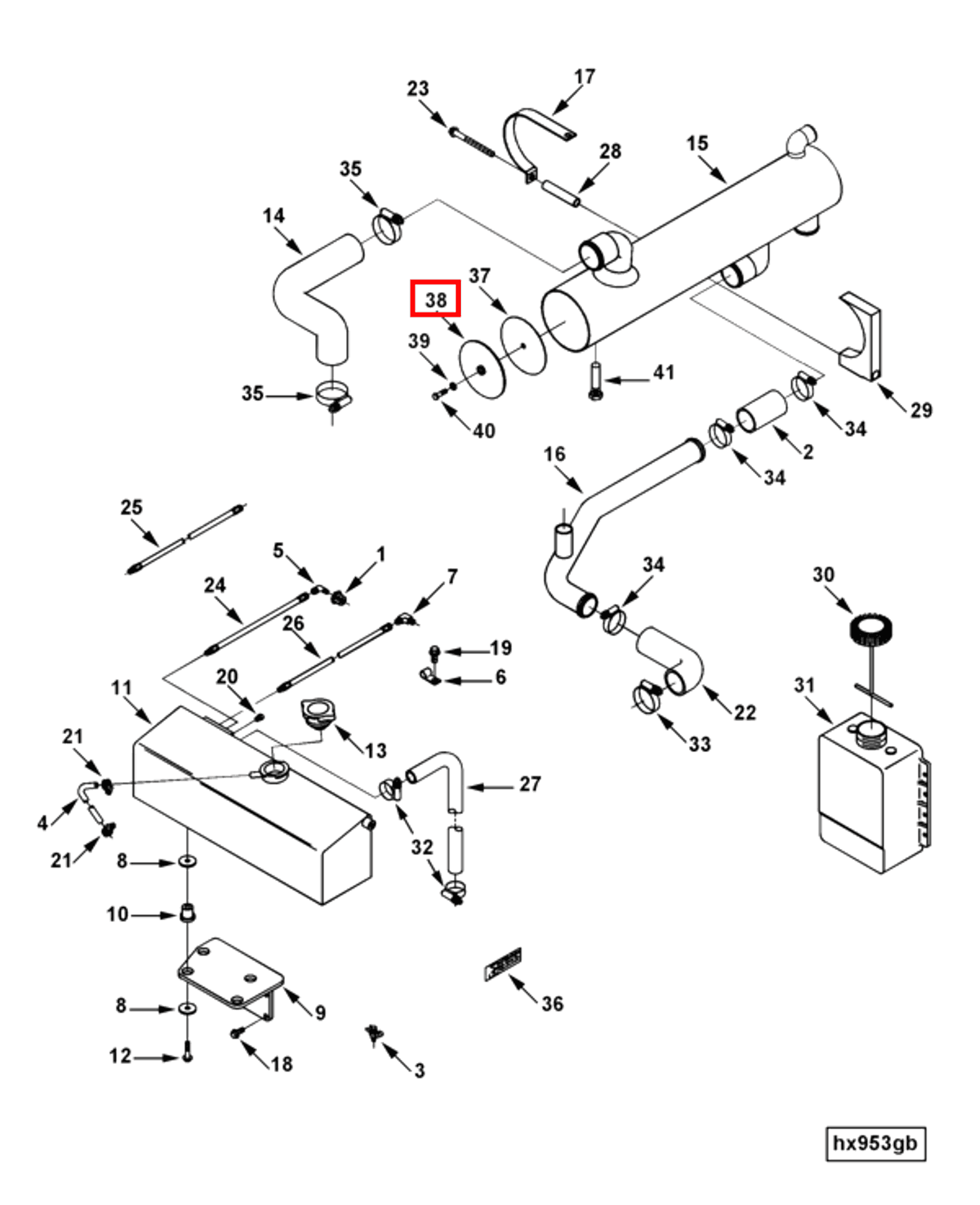 Heat Exchanger | Cummins 3918487 | Heat Exchanger Cover