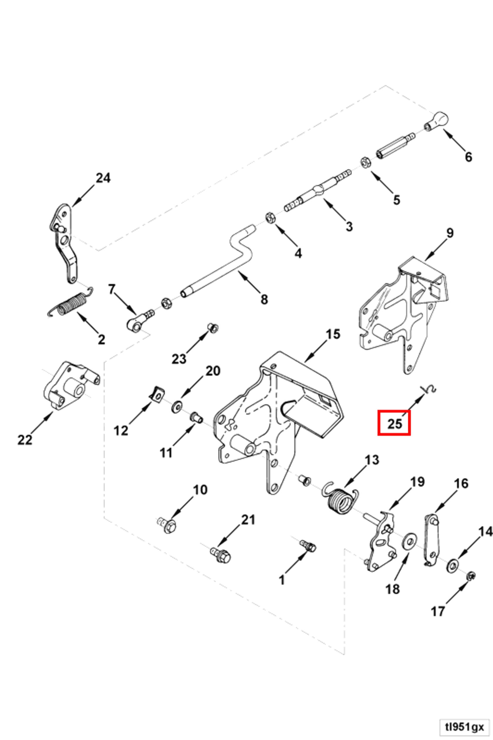 Retainer | Cummins 3923064 | Wire Retaining Clip