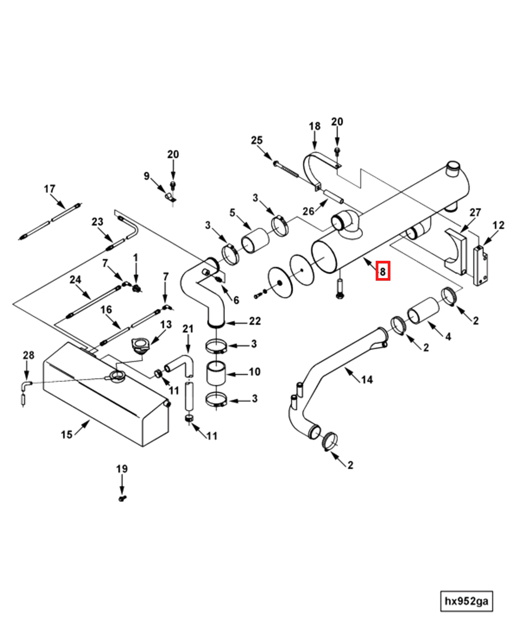 Heat Exchanger | Cummins 3930793 | Heat Exchanger