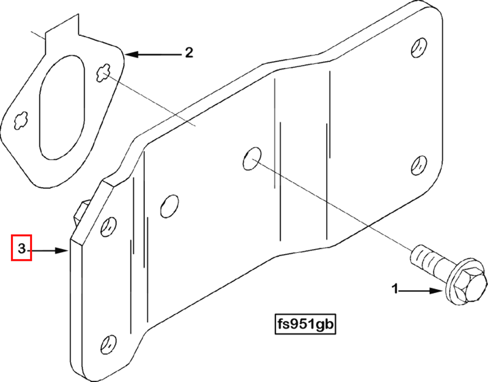 Retainer | Cummins 3931646 | Retaining Brace Bracket