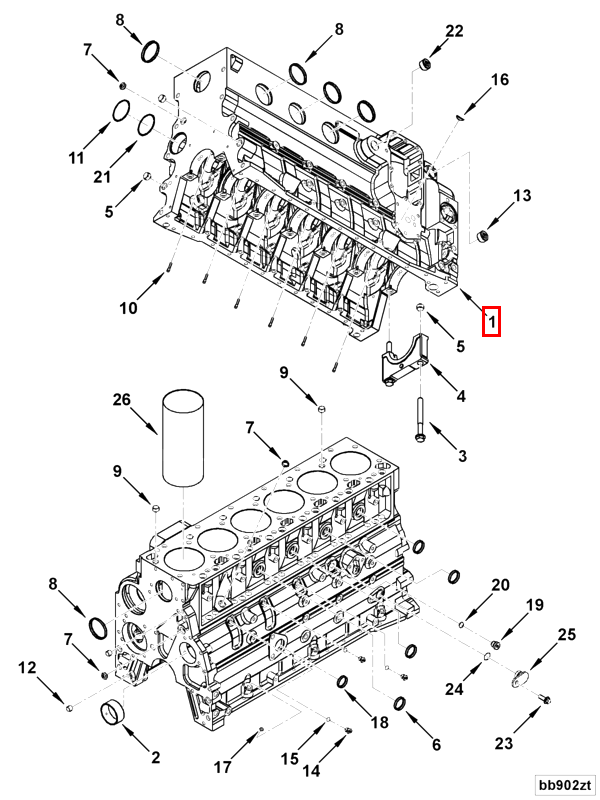 Cylinder Blok | Cummins 3933608