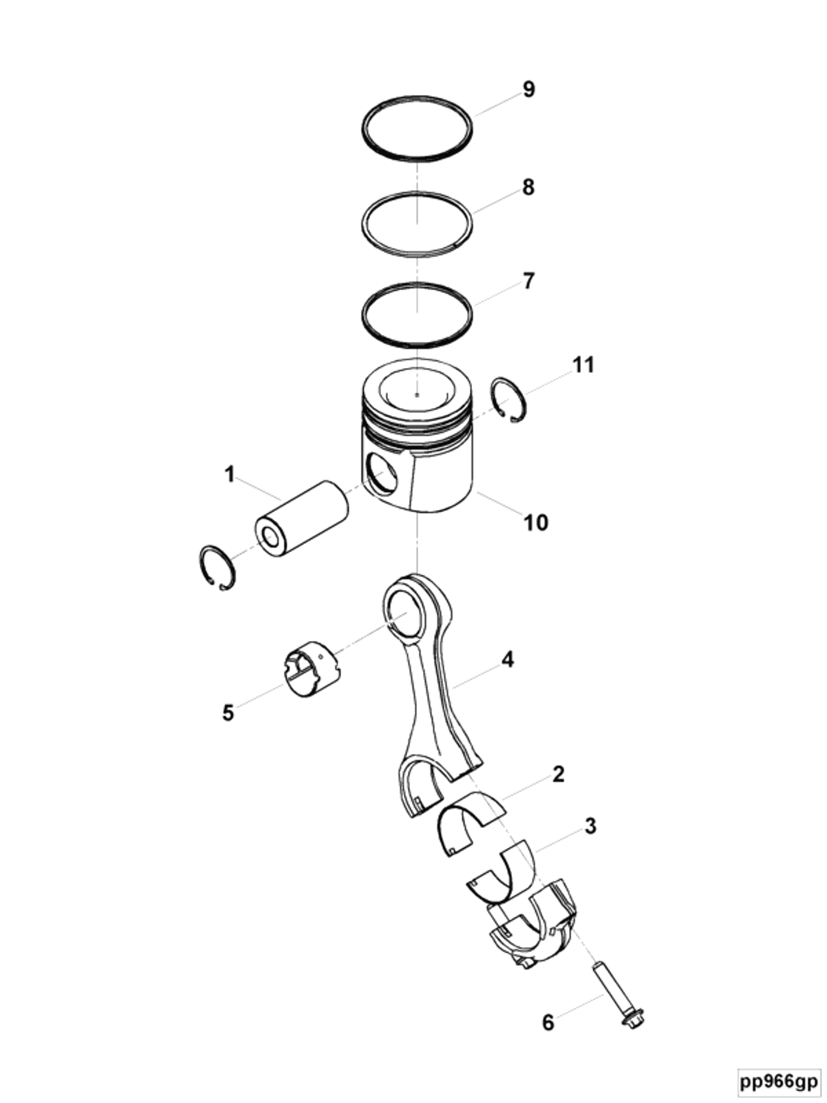 Piston | Cummins 3938197 | Piston Ring Set