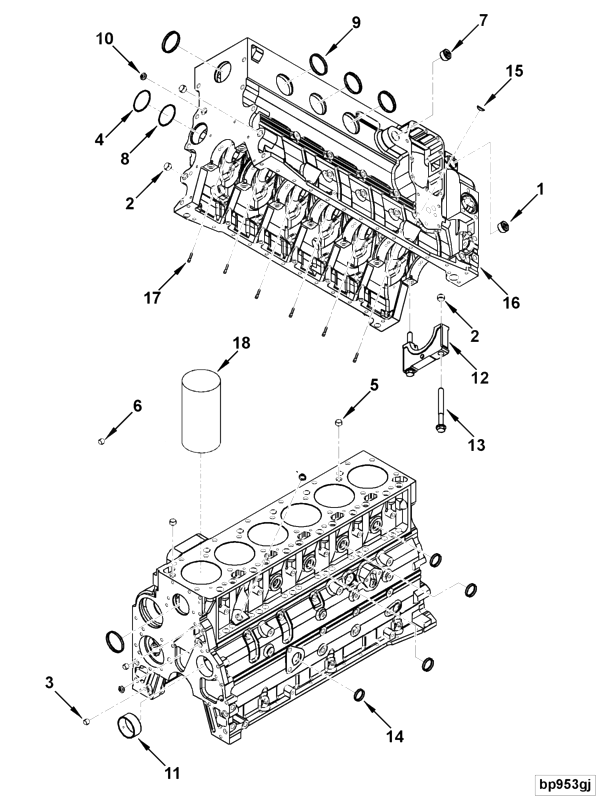 Cylinder Blok | Cummins 3938366