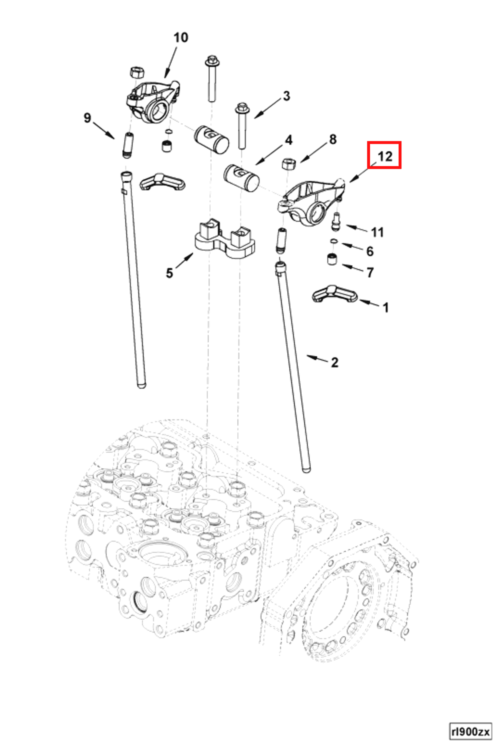 Rocker | Cummins 3941928 | Rocker Lever