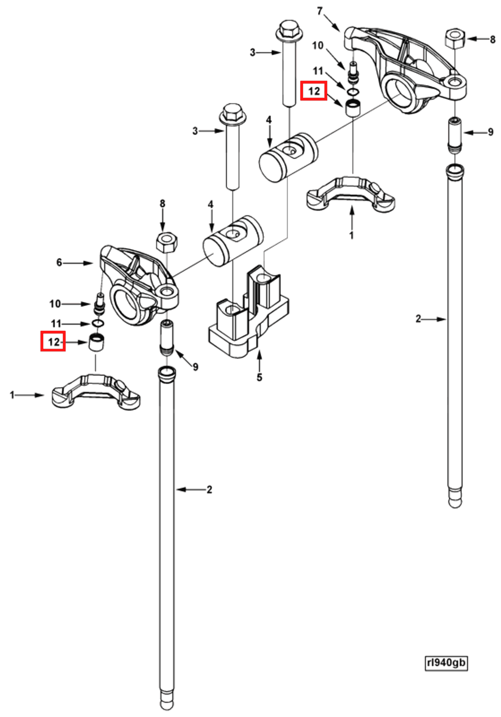 Rocker | Cummins 3942731 | Rocker Lever Socket