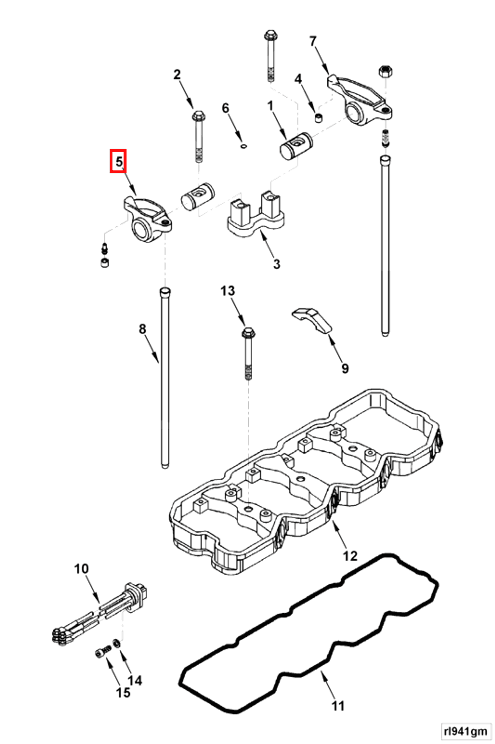 Rocker | Cummins 3942734 | Rocker Lever