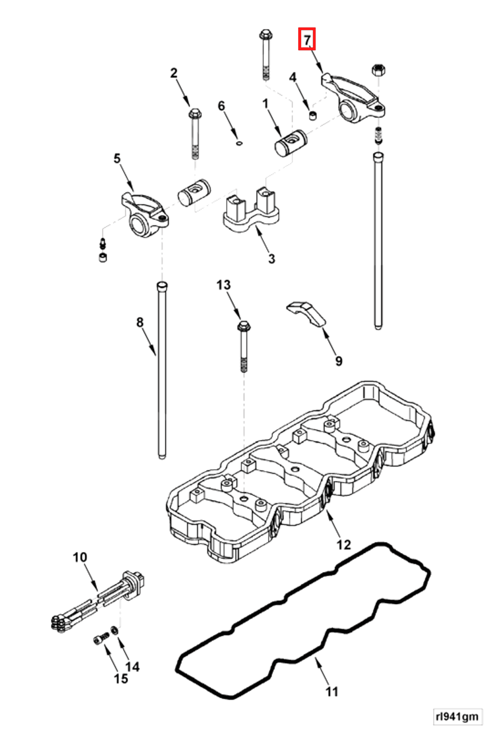 Rocker | Cummins 3942735 | Rocker Lever