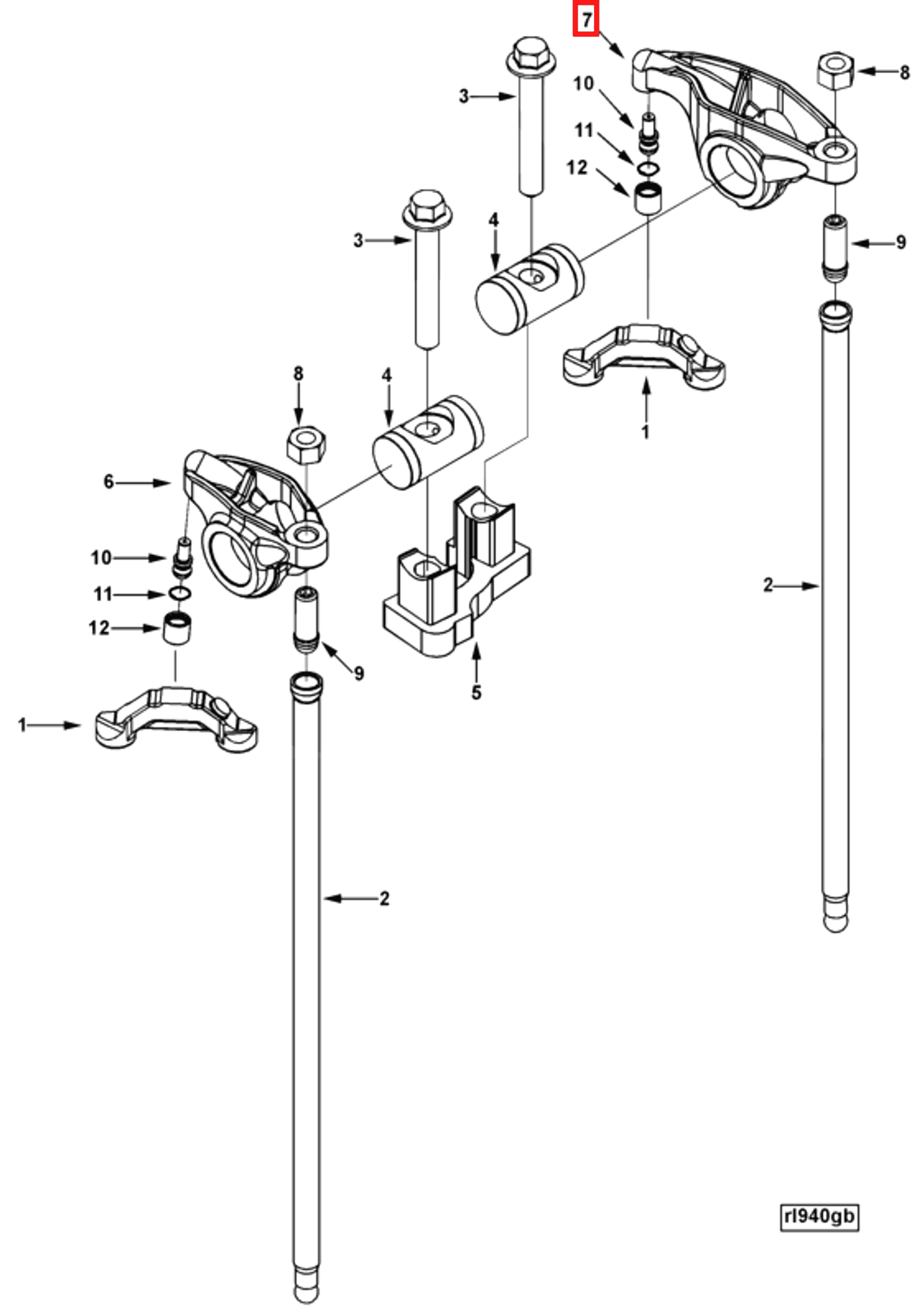Rocker | Cummins 3942747 | Rocker Lever