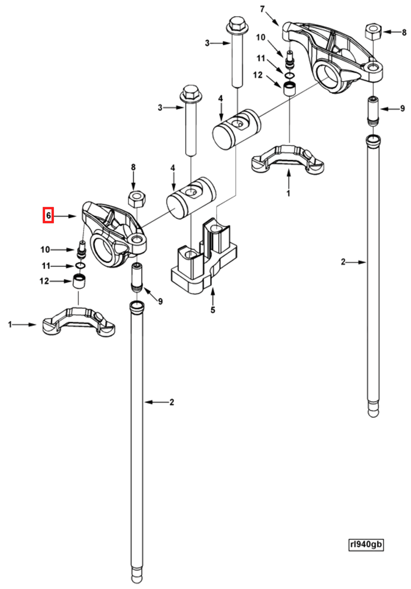 Rocker | Cummins 3942748 | Rocker Lever