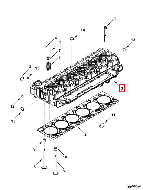 Cylinder Head | Cummins 3942839