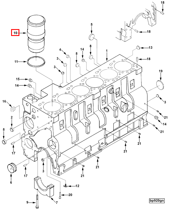 Cylinder liner | Cummins 3944344