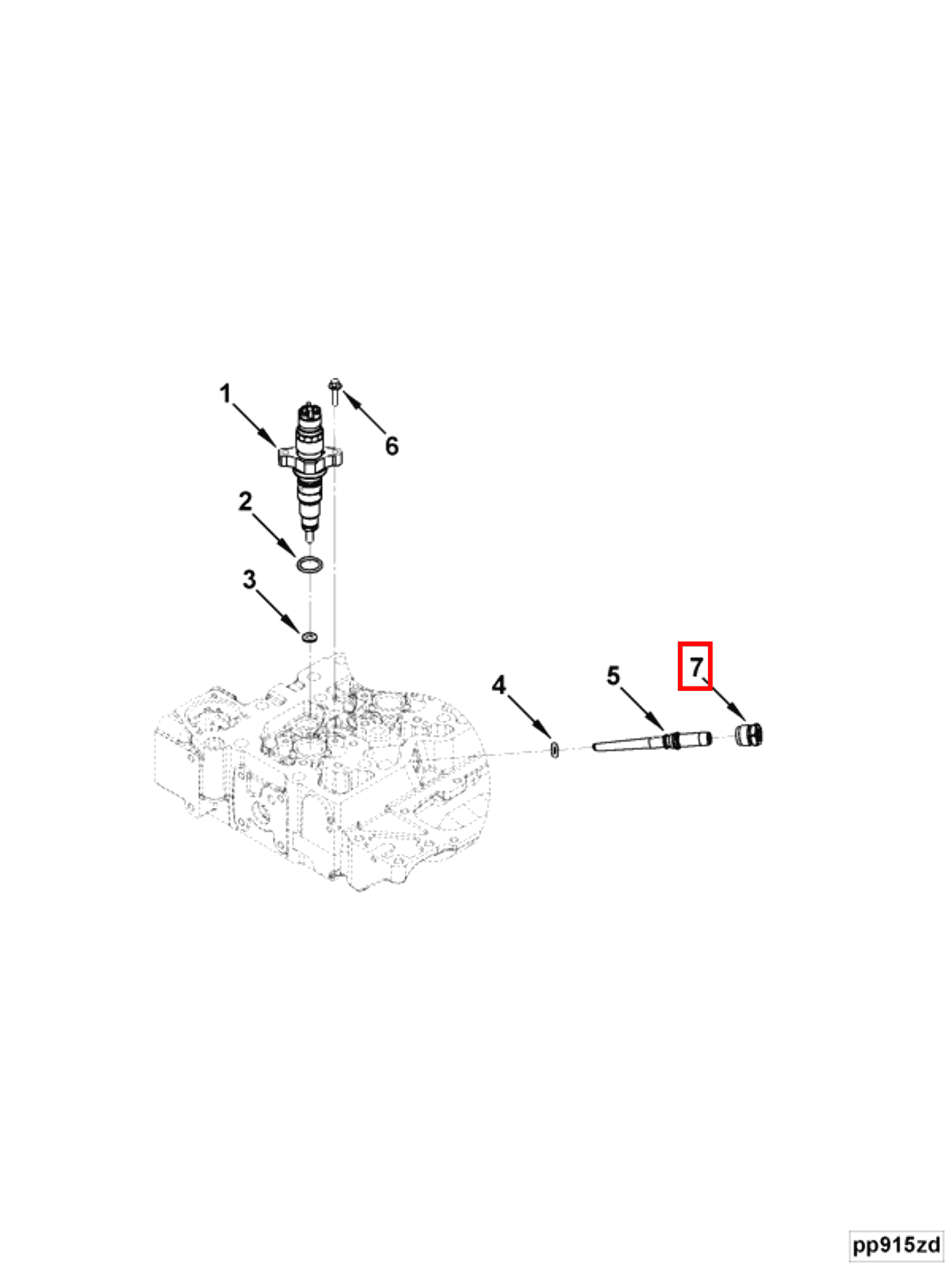 Retainer | Cummins 3946625 | Injector Fuel Supply Connector Retainer