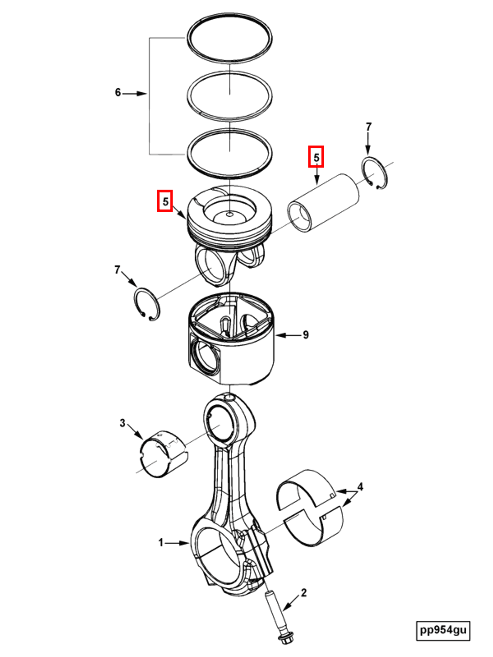 Piston | Cummins 3948612 | Piston Top