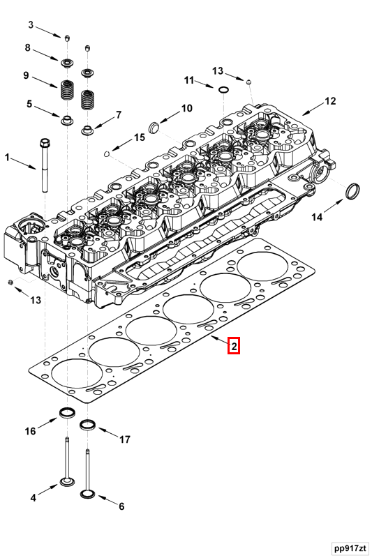 Cylinder Head | Cummins 3958645 | Cylinder Head Gasket