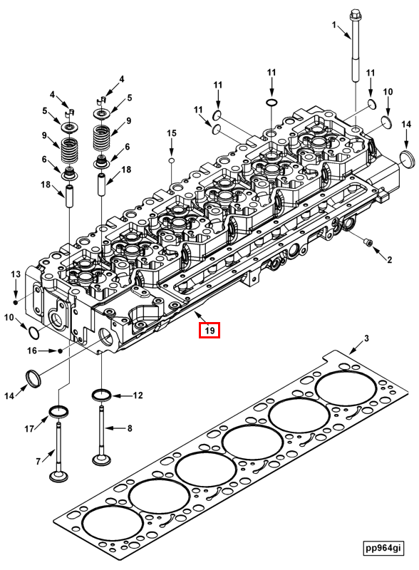 Cylinder Head | Cummins 3969725