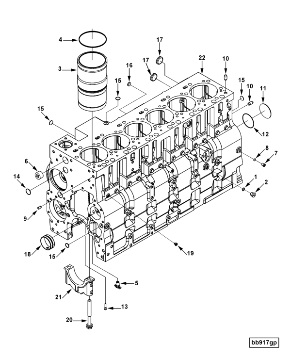 Cylinder Blok | Cummins 3971385