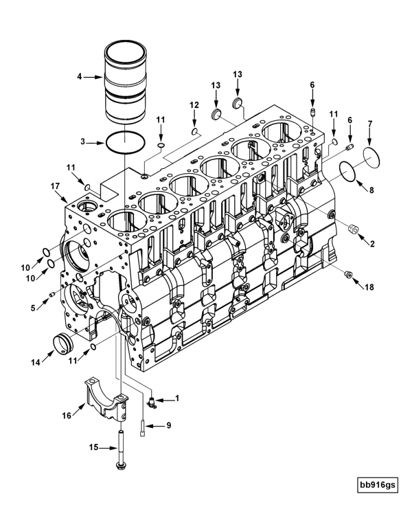 Cylinder Blok | Cummins 3971387