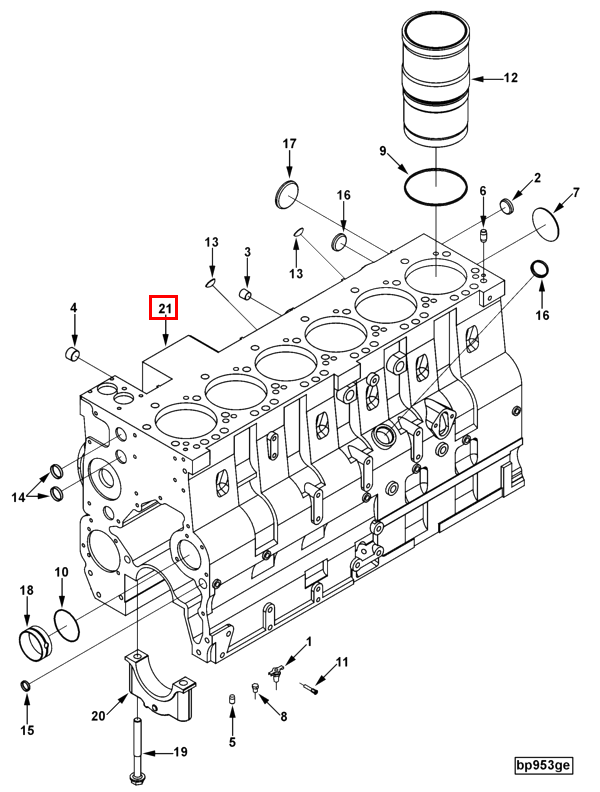 Cylinder Blok | Cummins 3971410