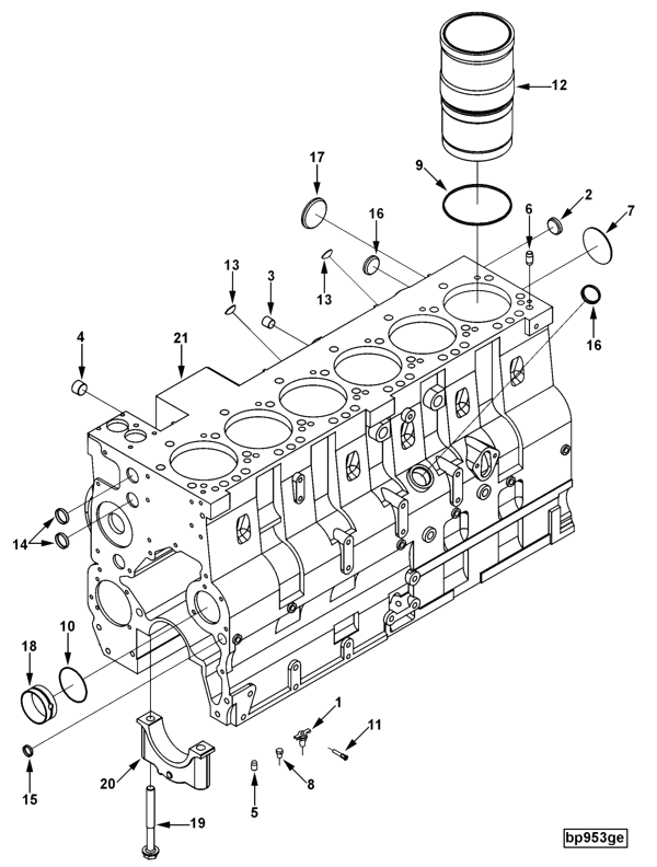 Cylinder Blok | Cummins 3971411
